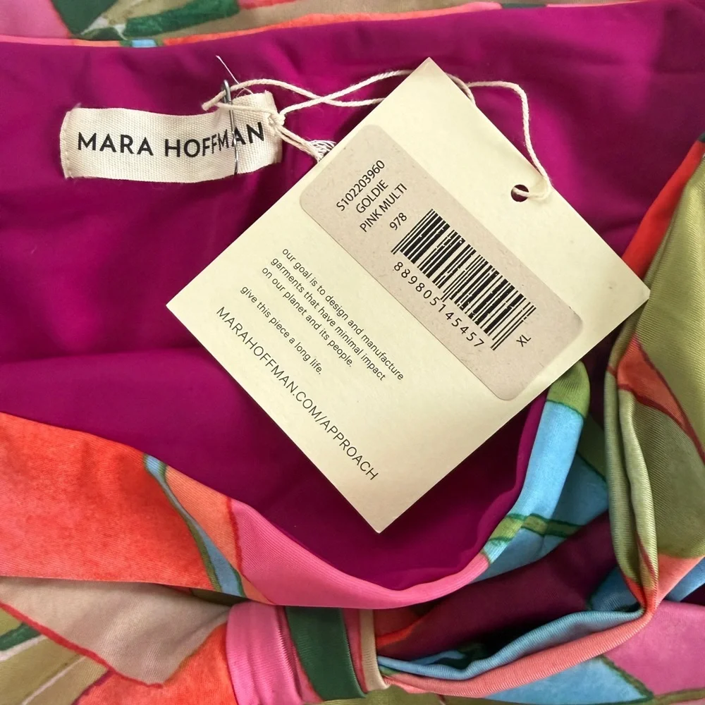 Mara Hoffman Goldie High-Waist Floral Bikini Bottom
